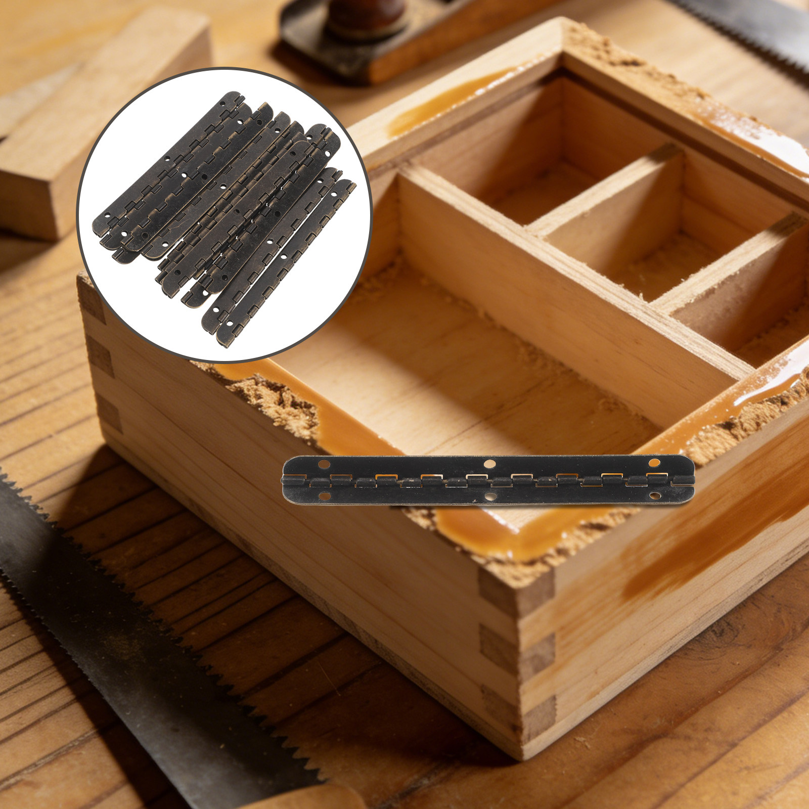 Piano Hinge Continuous - 12Pcs Alloy Piano Hinge 100Mm Continuous