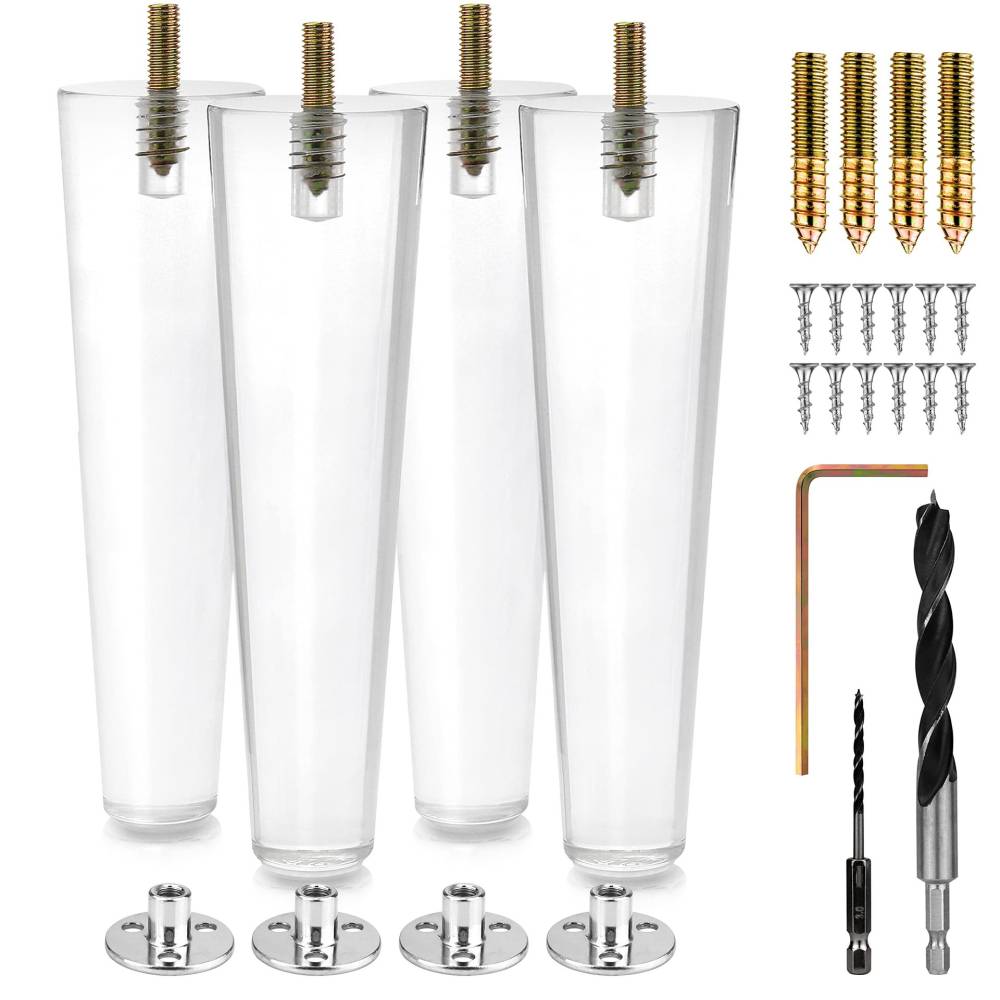 Furniture Hardware Items - Luxury Transparent Acrylic Furniture Feet Cone
