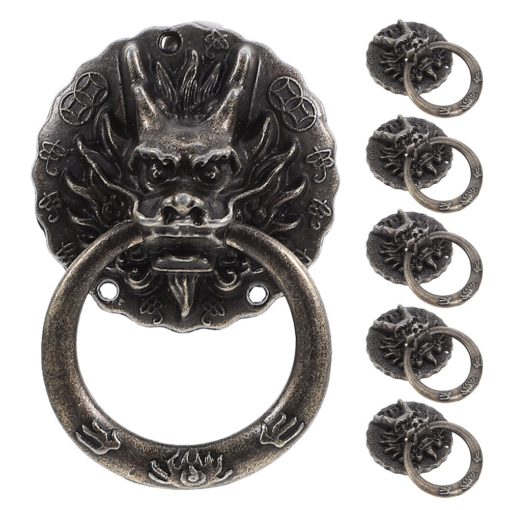 Vintage Furniture Hardware Replacement - 6Pcs Vintage Alloy Retro Drawer Pull