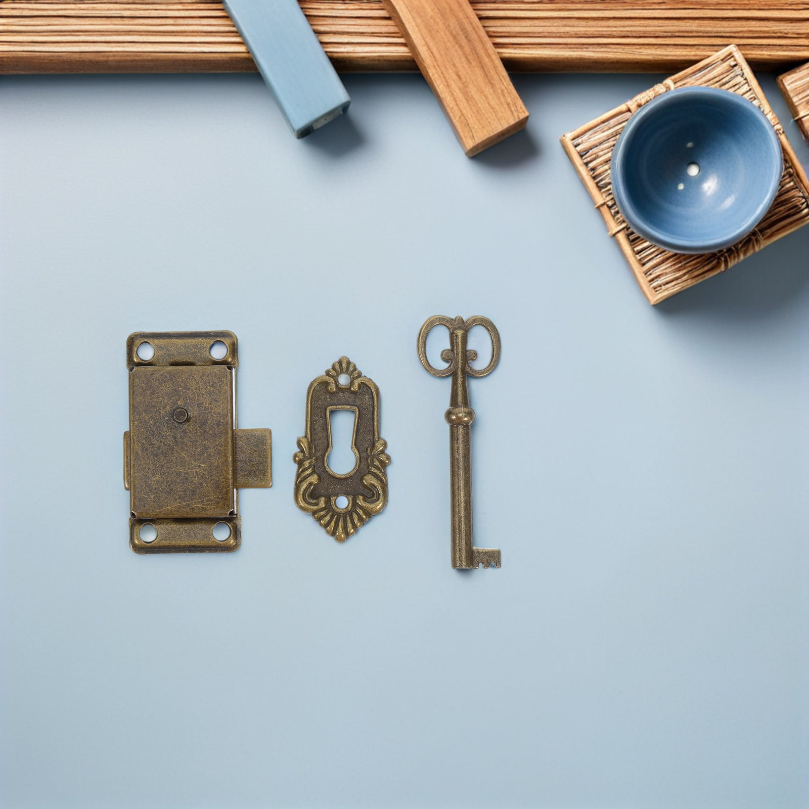 4Sets Vintage Cabinet Locks Re - Vintage Furniture Hardware Replacement 评论和价格