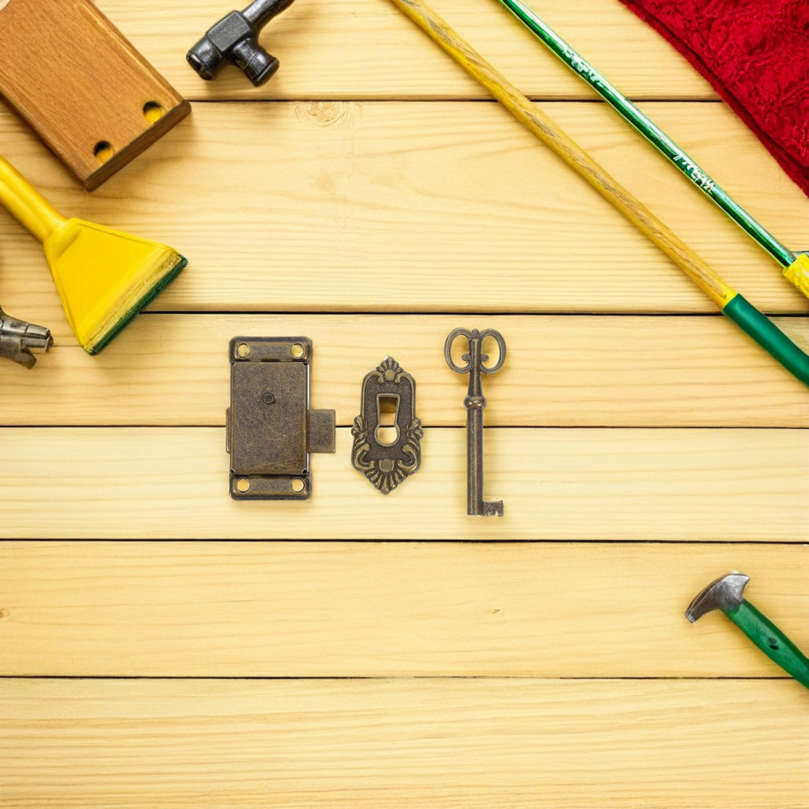 4Sets Vintage Cabinet Locks Re - Vintage Furniture Hardware Replacement 评论和价格