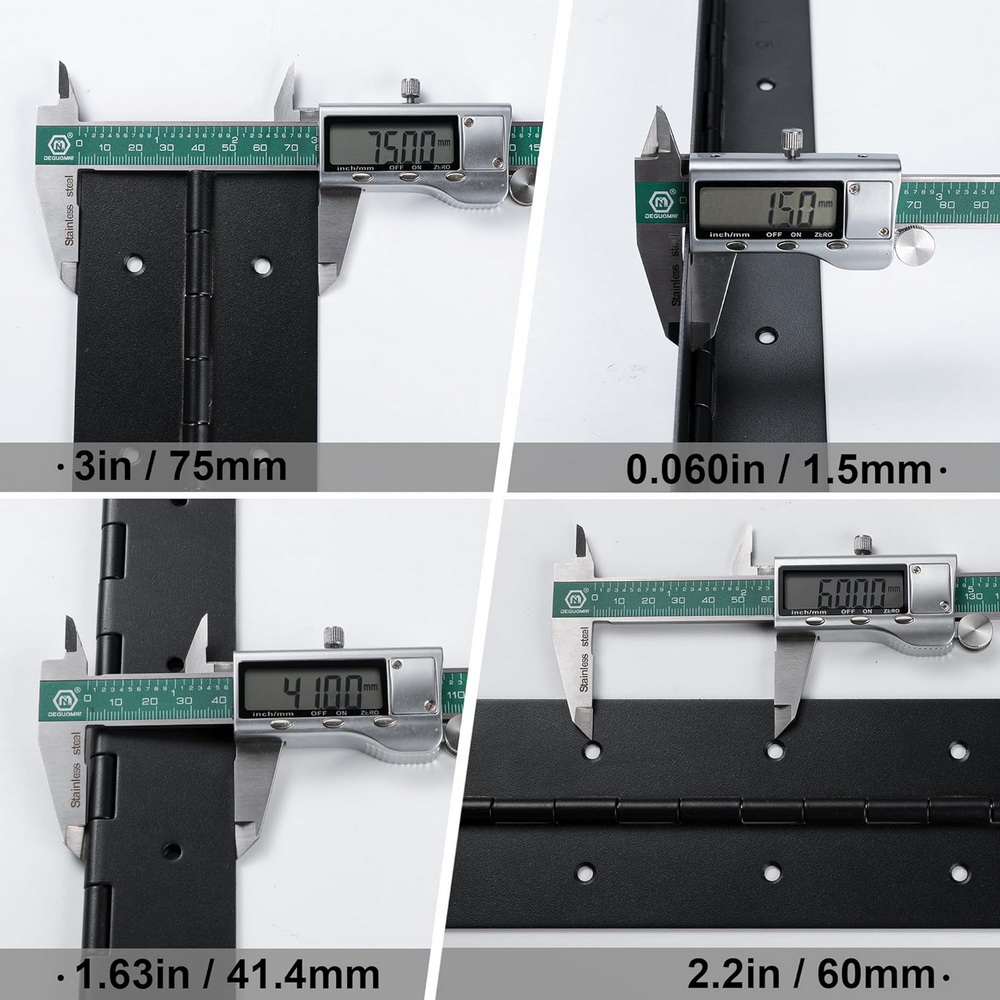 6in-20in Black Piano Hinges He - Piano Hinge Continuous 评论和价格