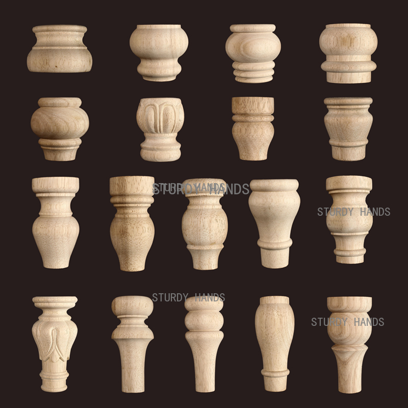 1pc Furniture Round Solid Wood - Furniture Hardware Replacement 评论和价格