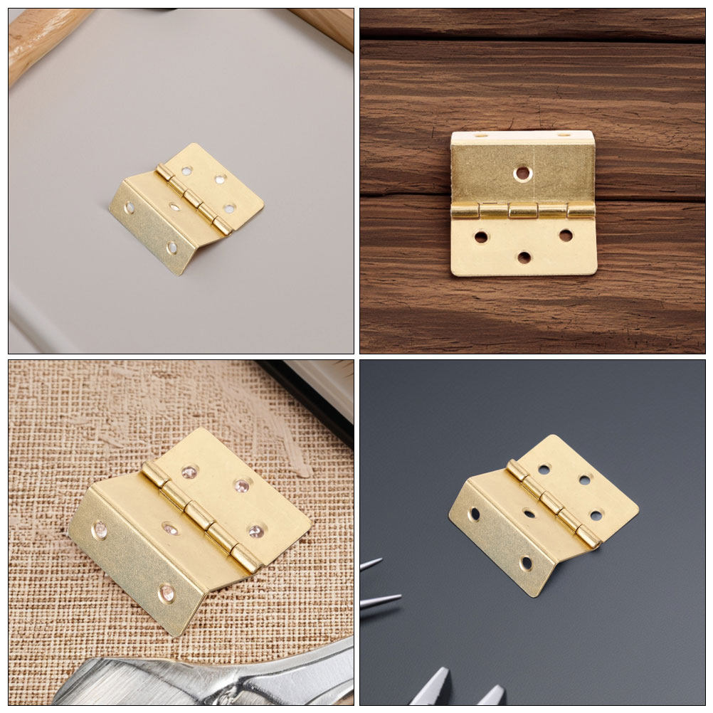 4Pcs Vintage Tri-Fold Hinges I - Vintage Furniture Hardware Replacement 评论和价格
