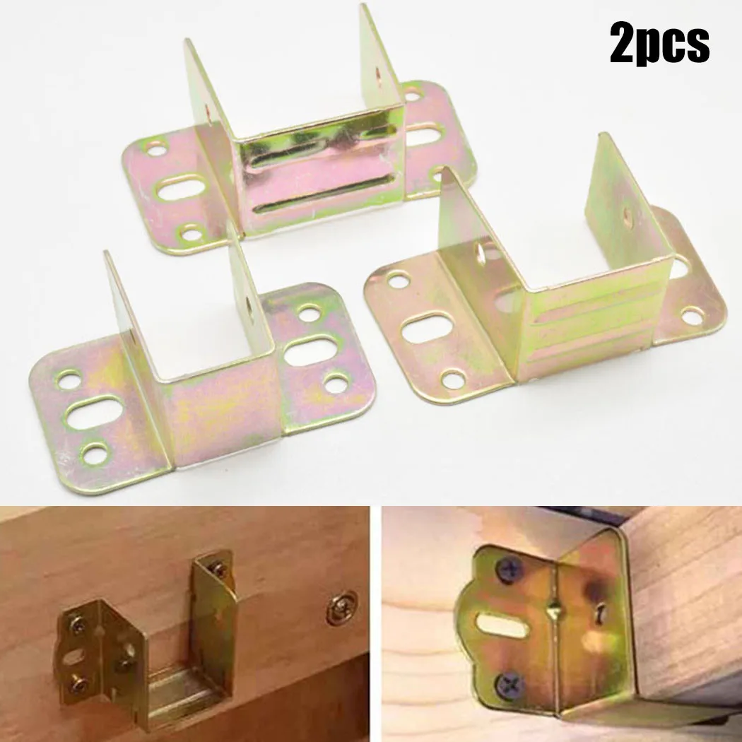 2pcs U Shaped Metal Bed Bracke - Furniture Hardware Hinges 评论和价格