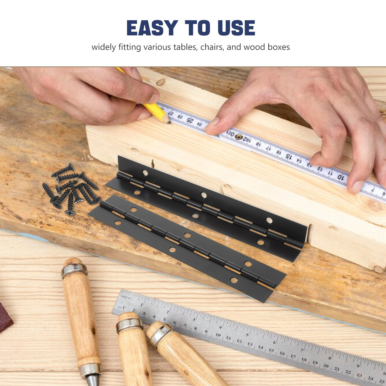 1Set Heavy Duty Black Continuo - Piano Hinge Continuous 评论和价格