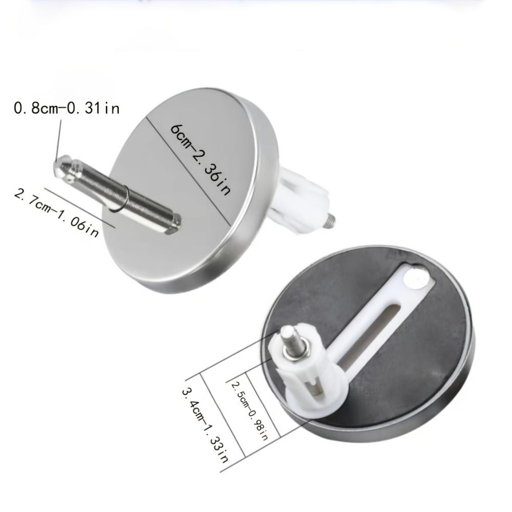 1Pair Stainless Steel Toilet S - Furniture Hardware Replacement 评论和价格