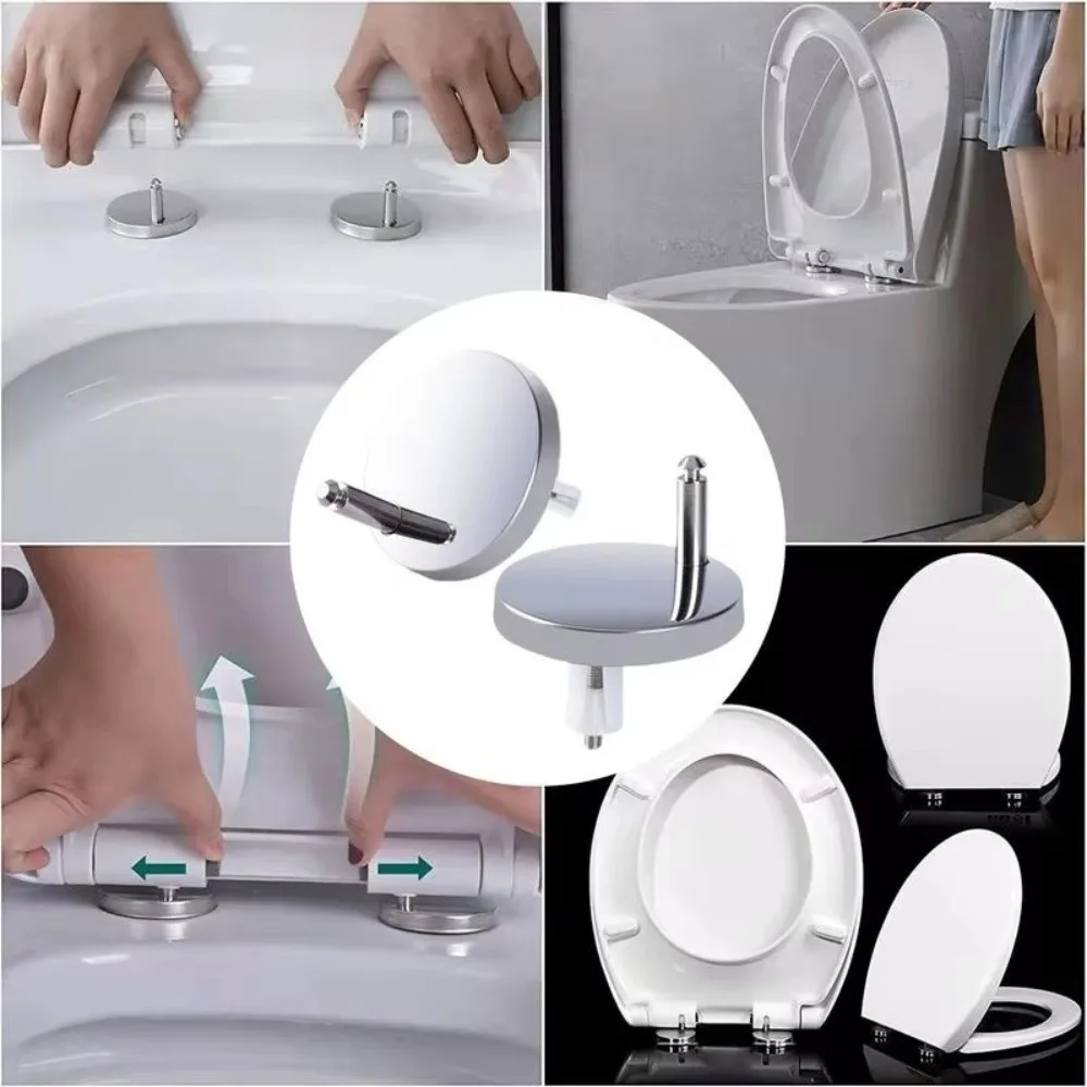 1Pair Stainless Steel Toilet S - Furniture Hardware Replacement 评论和价格