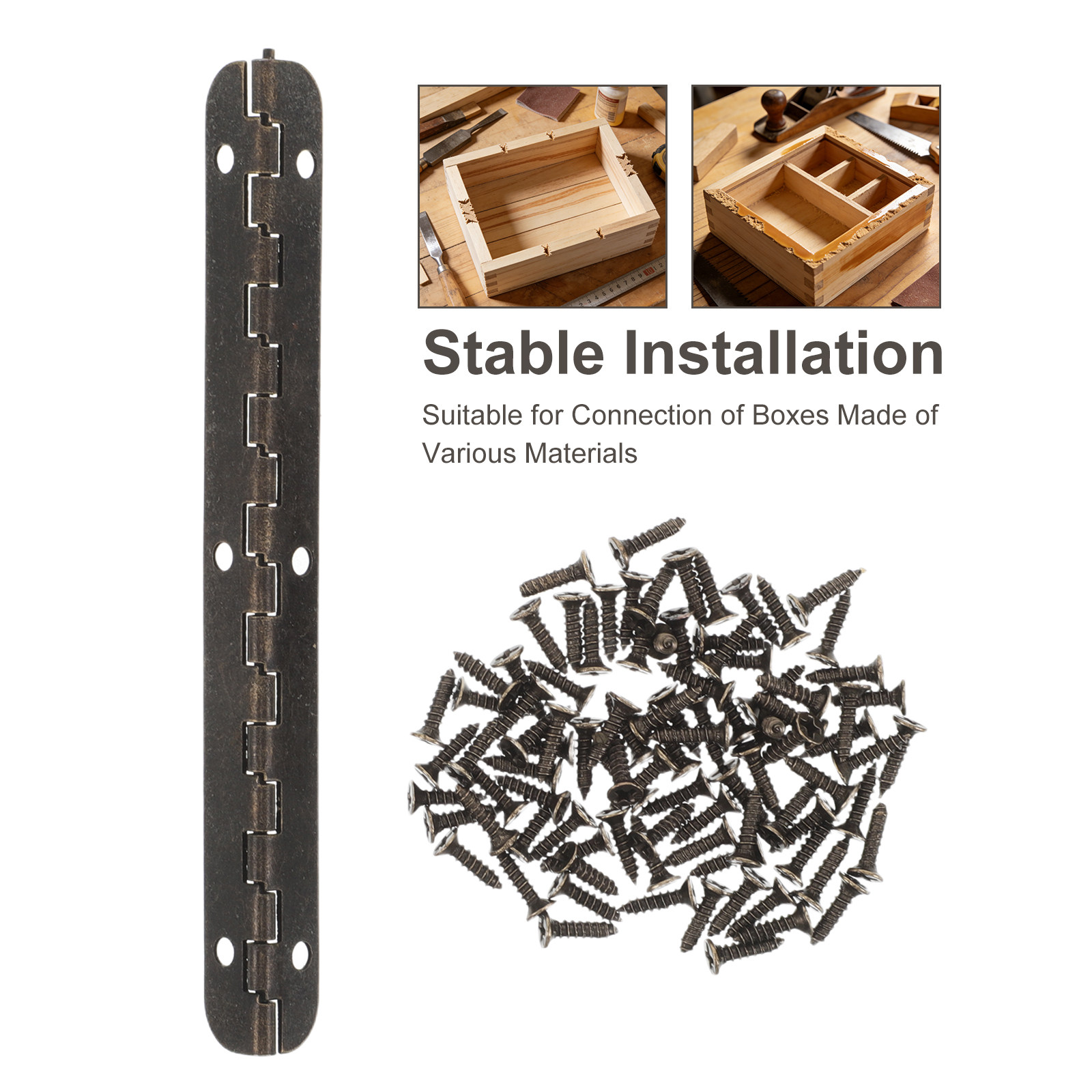 12Pcs 4 Inch Continuous Alloy  - Piano Hinge Continuous 评论和价格
