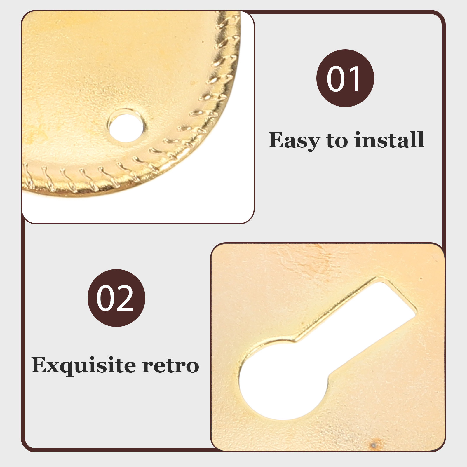 25Pcs Vintage Oval Keyhole Cov - Vintage Furniture Hardware Replacement 评论和价格