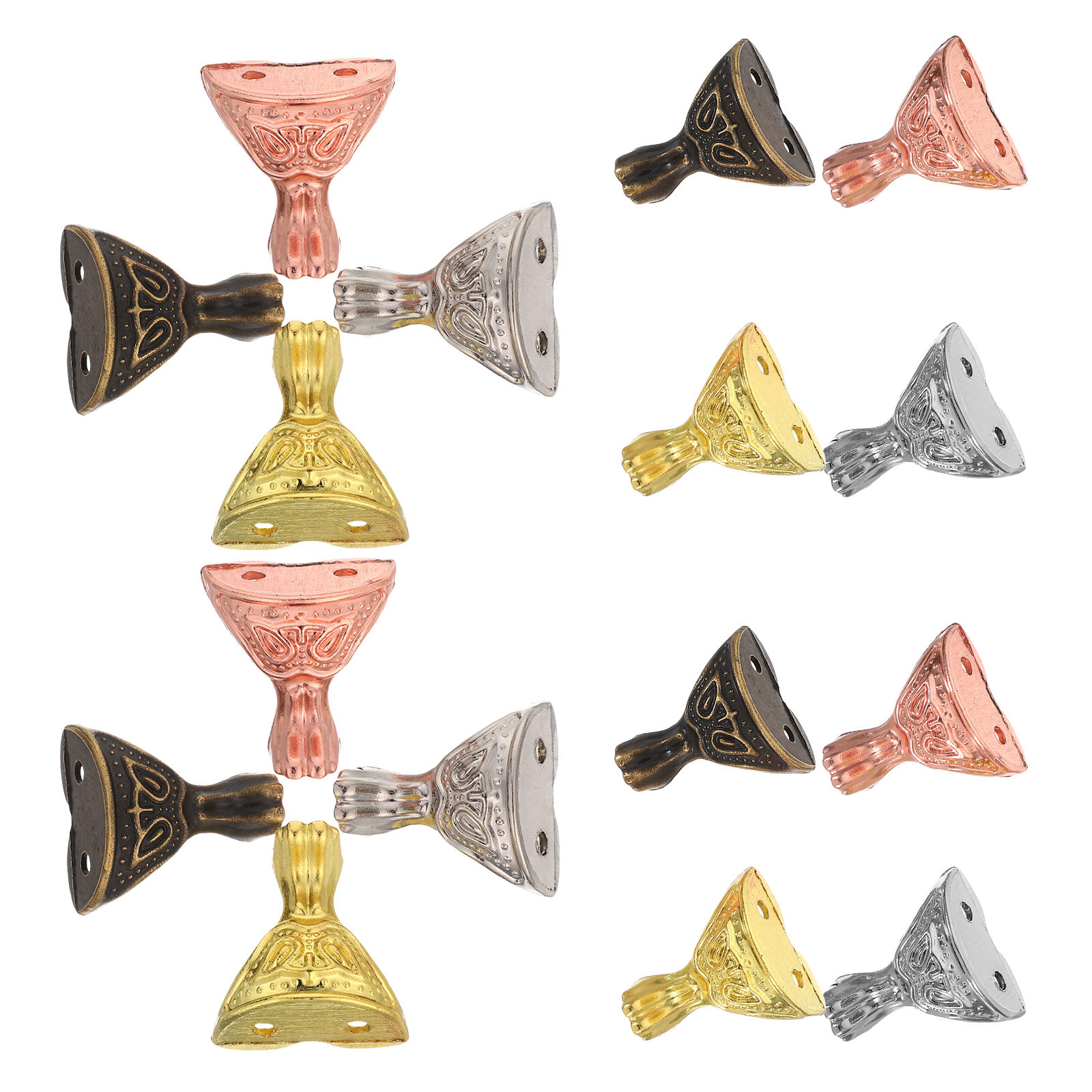 16Pcs Furniture Feet Stable Me - Vintage Furniture Hardware Replacement 评论和价格