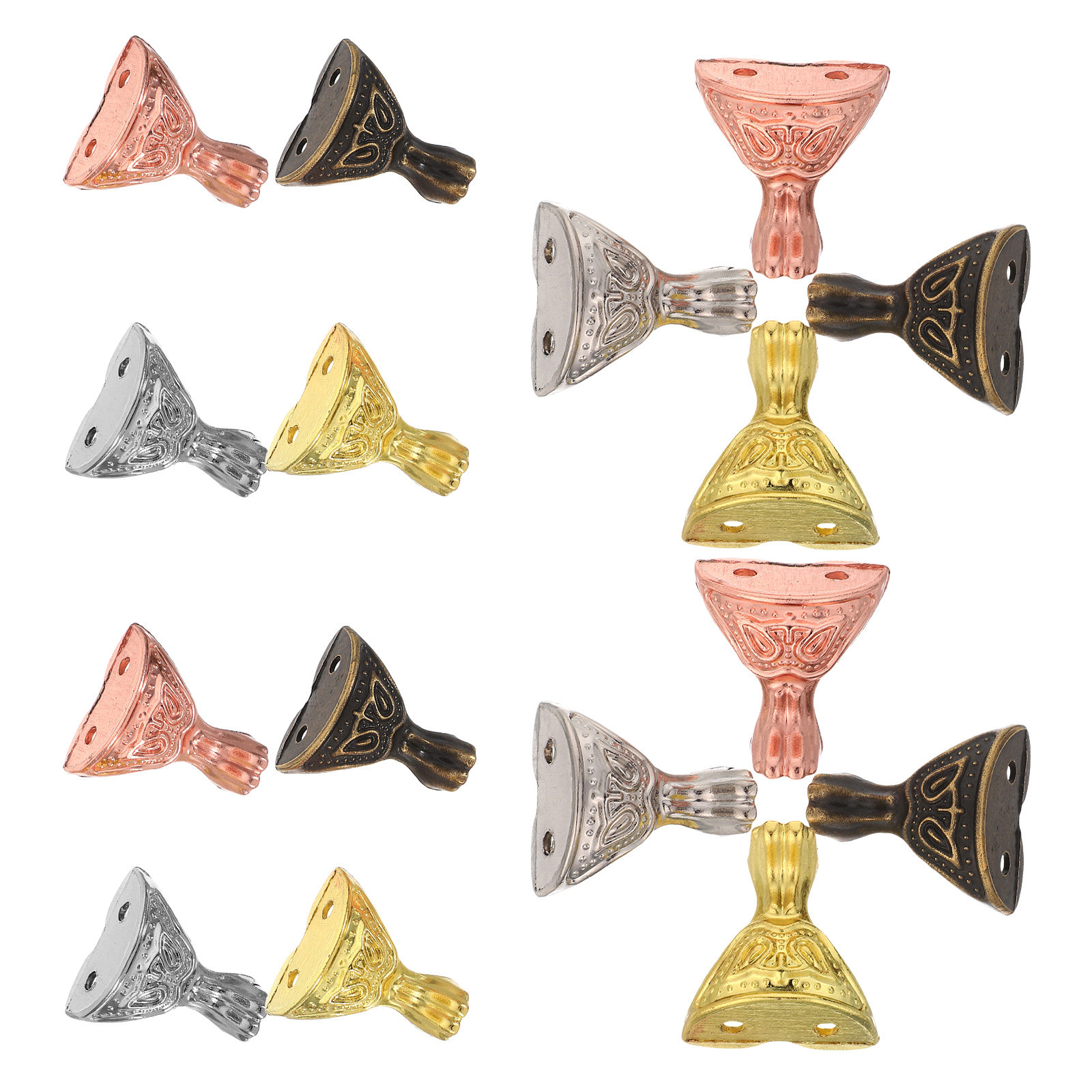 16Pcs Furniture Feet Stable Me - Vintage Furniture Hardware Replacement 评论和价格